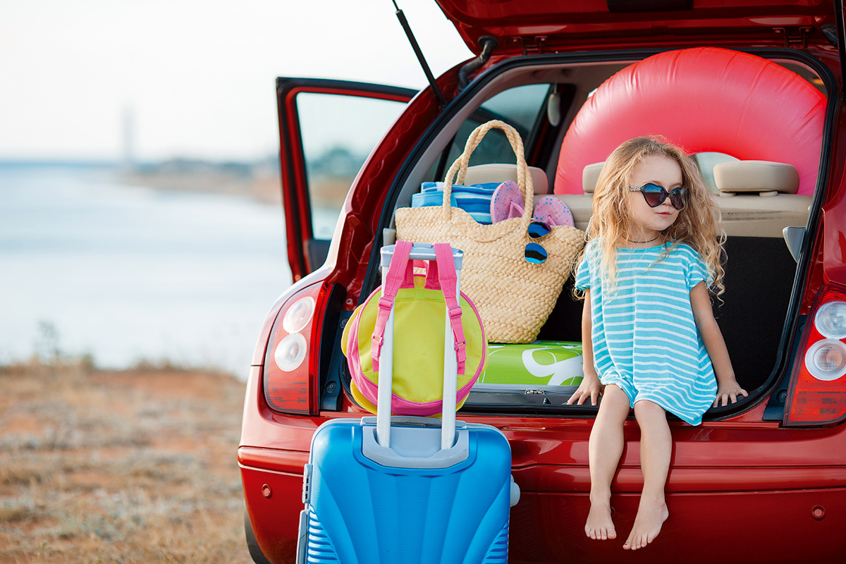 Met de auto naar de camping
