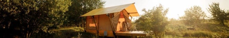 Safaritent met sanitair